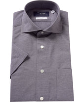 Short Sleeve Shirt Cutaway Pique J Tech Stretch Easy Care
