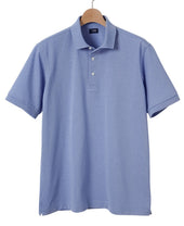 Ribbed Kanoko Knit Polo Shirt