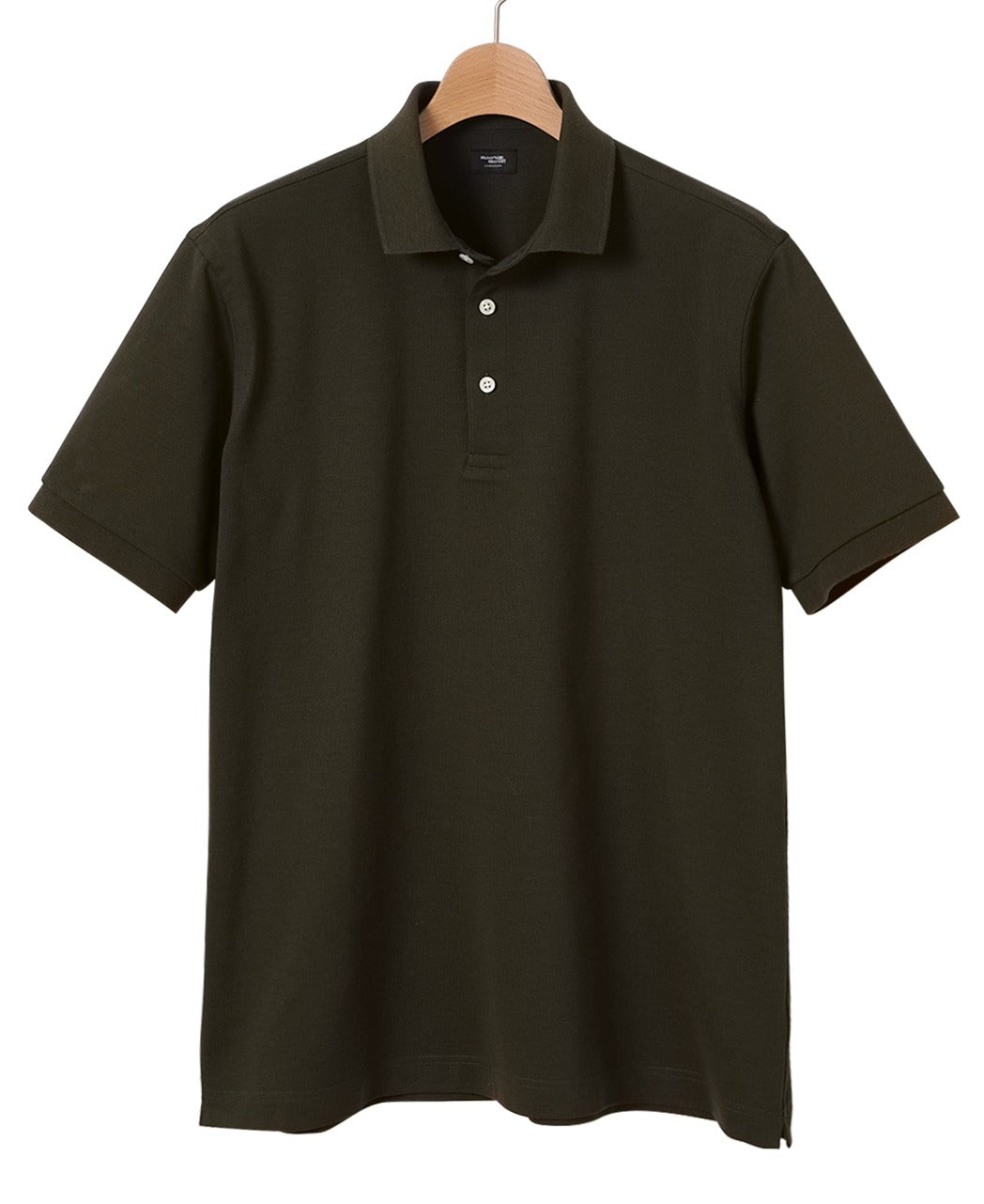 Ribbed Kanoko Knit Polo Shirt