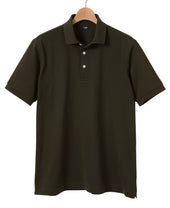 Ribbed Kanoko Knit Polo Shirt
