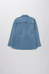 Sky Embroidered Cotton Shirt