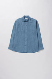 Sky Embroidered Cotton Shirt