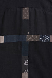 Cropped Patchwork Bomber Jacket