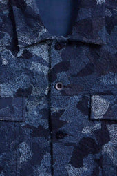 Indigo Denim Patchwork Trucker Jacket