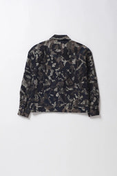 Charcoal Patchwork Trucker Jacket