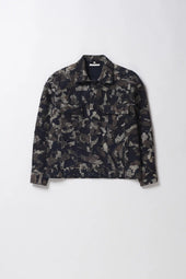 Charcoal Patchwork Trucker Jacket