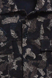 Charcoal Patchwork Trucker Jacket