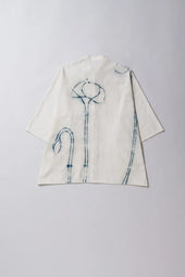 Mcover Ecru Shibori Shirt