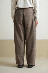 Green Textured Trousers