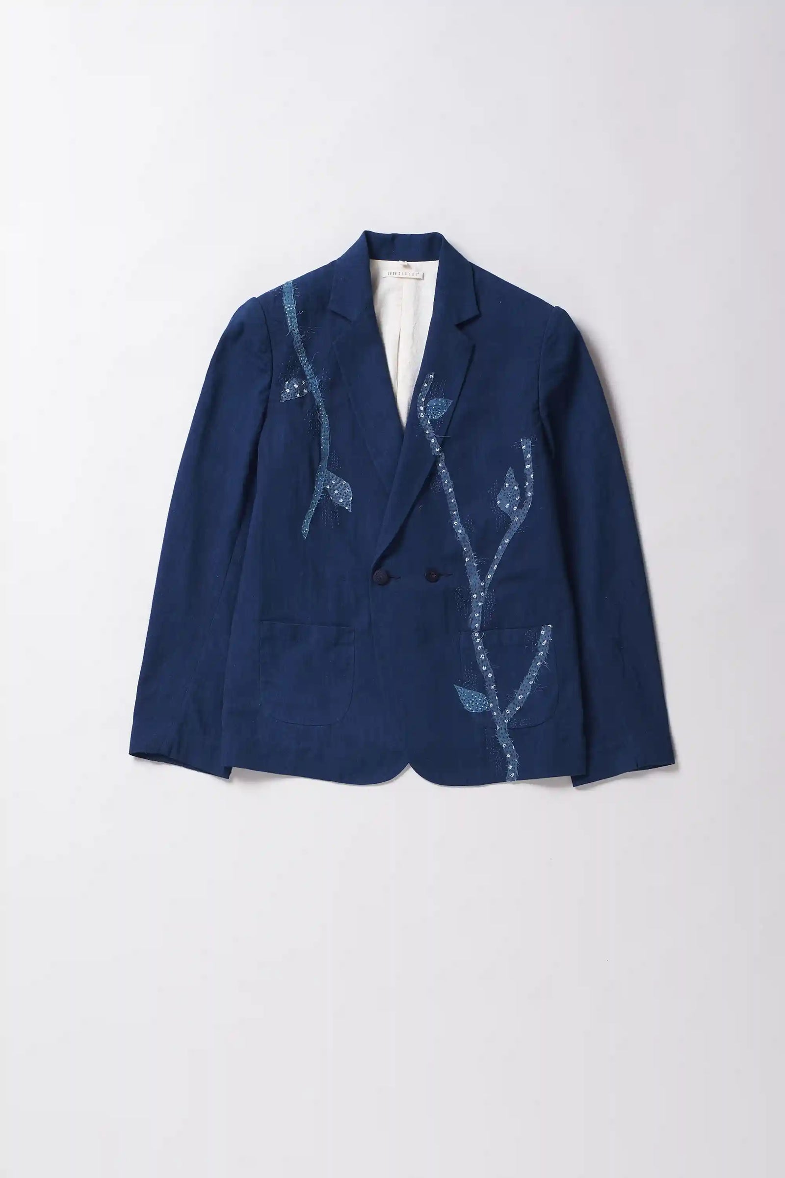 Medium Indigo Jacket with Artwork