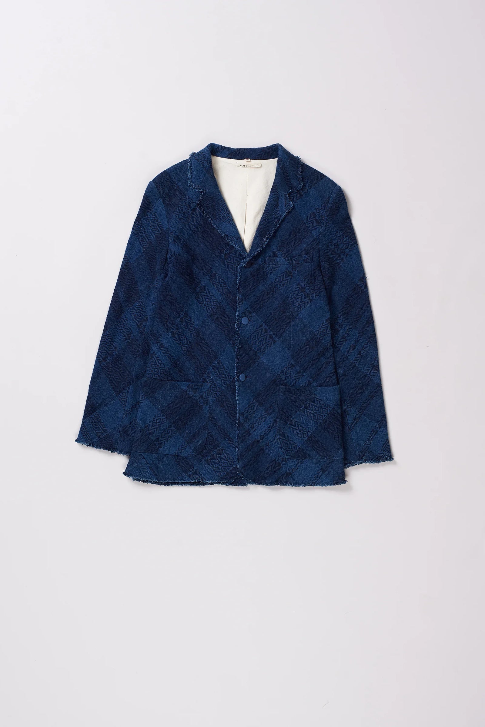 Textured Indigo Worker Jacket