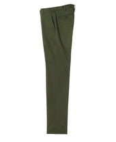 Flat-Front Stretch Pants Cotton Blend