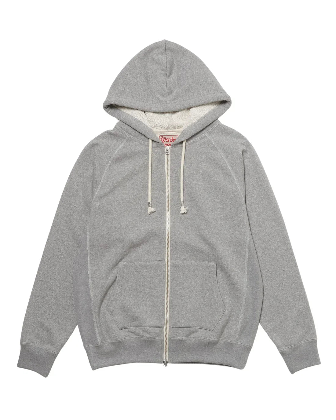 Zip Hoodie Super Looper French Terry Heather Grey