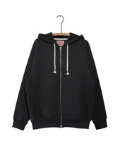 Zip Hoodie - 876gsm Double Heavyweight French Terry - Sumi Black