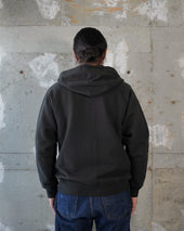 Zip Hoodie - 876gsm Double Heavyweight French Terry - Sumi Black