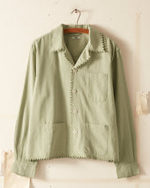 Zig Zag Hem Long Sleeve Shirt