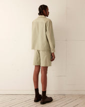 Zig Zag Hem Long Sleeve Shirt