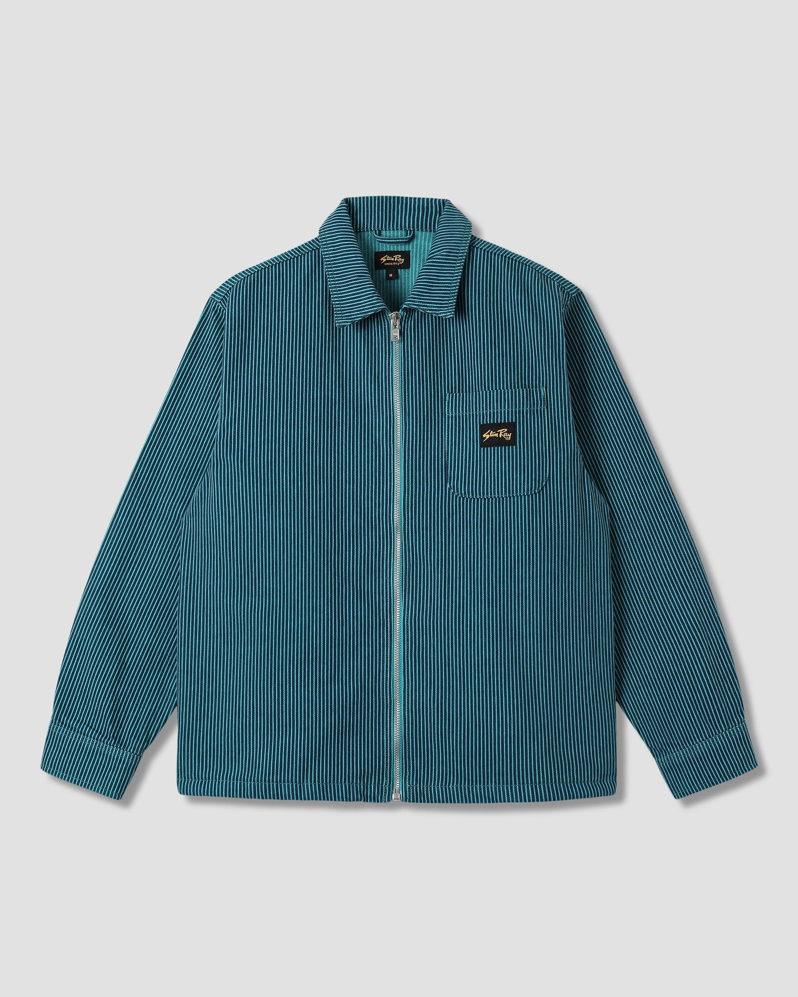 Zip Shirt Teal Hickory