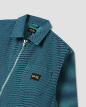 Zip Shirt (Blue/Teal Hickory)