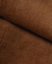 Cotton Pants Fine Wale Corduroy Single Pleat
