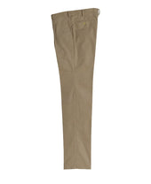 Cotton Pants Fine Wale Corduroy Single Pleat