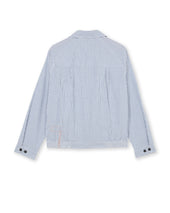 Zuma Giacca Con Zip In Cotone Gessato