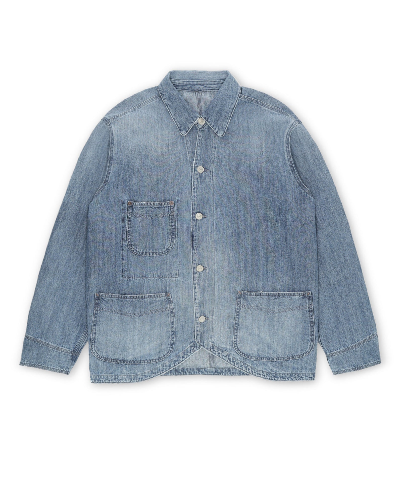 Trading Giacca In Bleach Wash