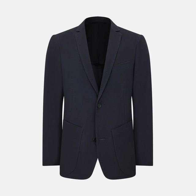Charcoal Knitted London Blazer