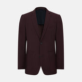 Burgundy Knitted London Blazer