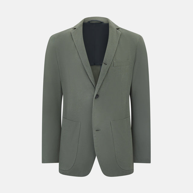 Sage Silk & Cotton Bath Blazer