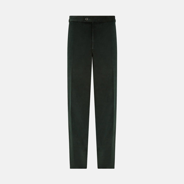 Dark Green Corduroy Henry Trousers