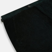 Dark Green Corduroy Henry Trousers