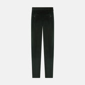 Dark Green Corduroy Henry Trousers