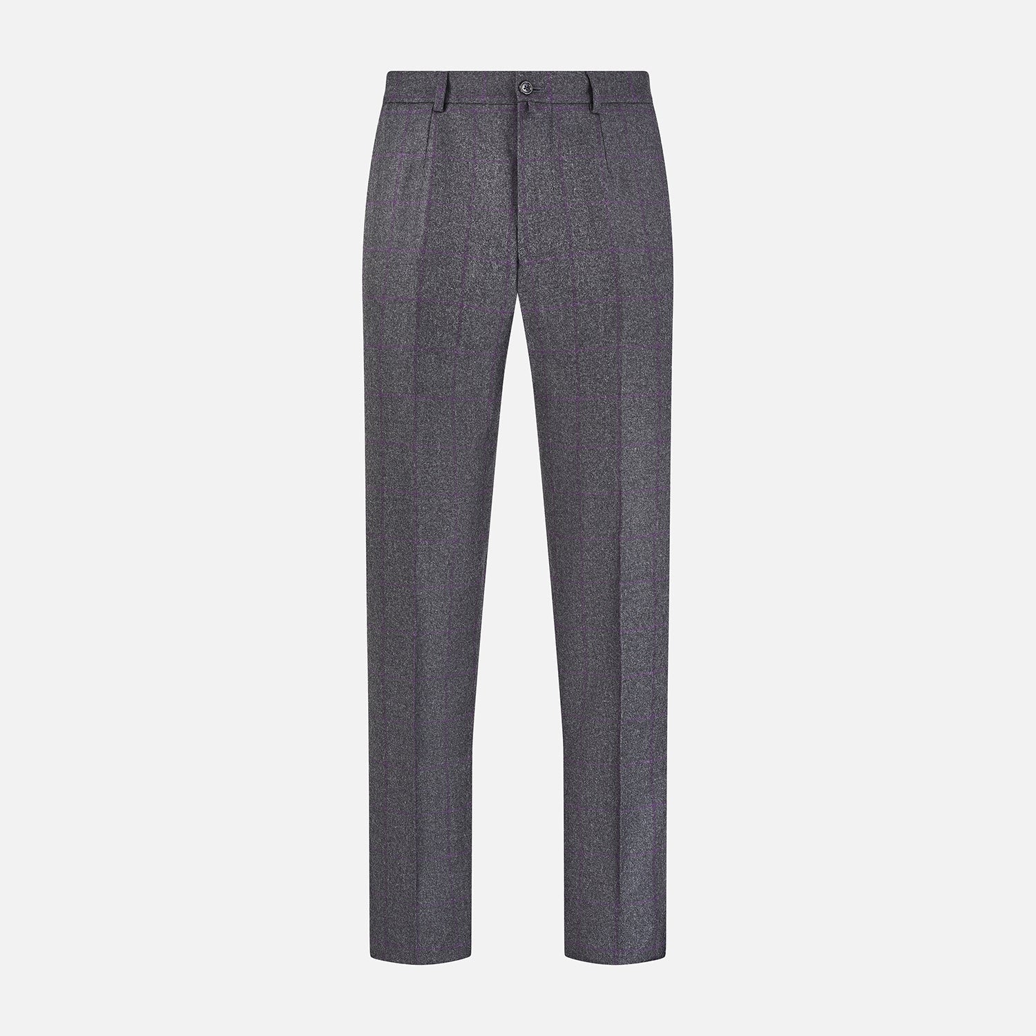 And Purple Check Rupert Trousers