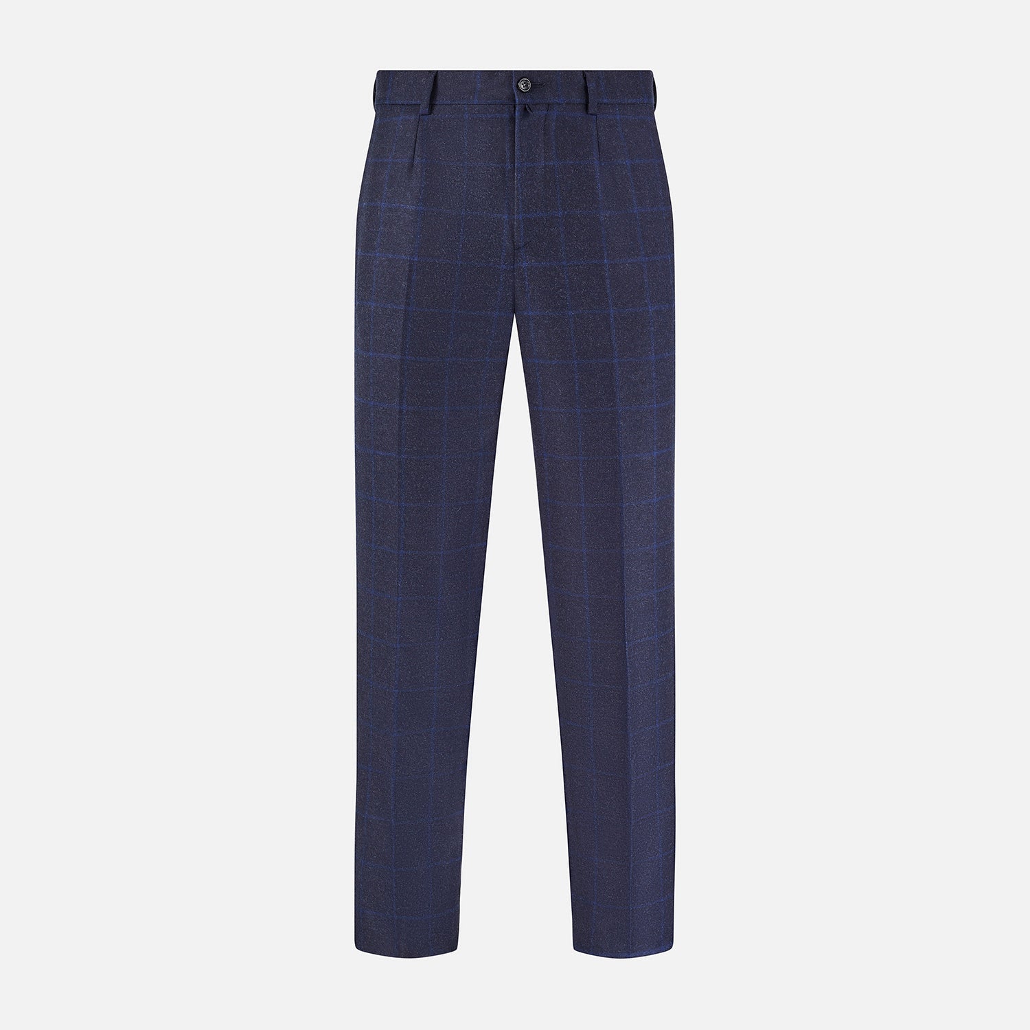 Checked Navy Rupert Trousers
