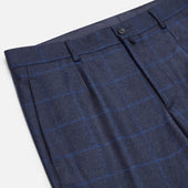 Checked Navy Rupert Trousers