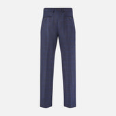 Checked Navy Rupert Trousers