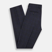 Checked Navy Rupert Trousers
