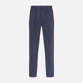 Midnight and Green Check Rupert Trousers