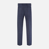 Midnight And Green Check Rupert Trousers