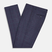 Midnight And Green Check Rupert Trousers
