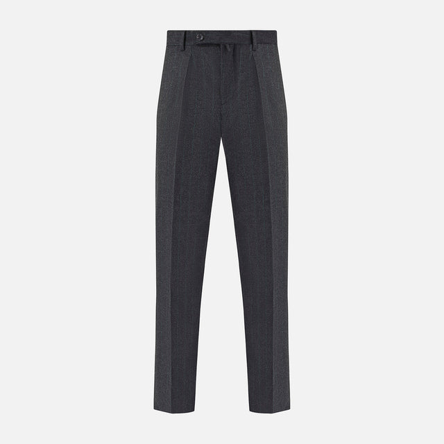 Dark Grey Pinstripe Edward Trousers