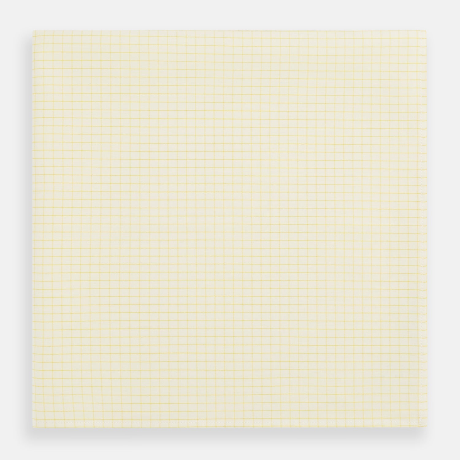 Yellow Graph Check Handkerchief