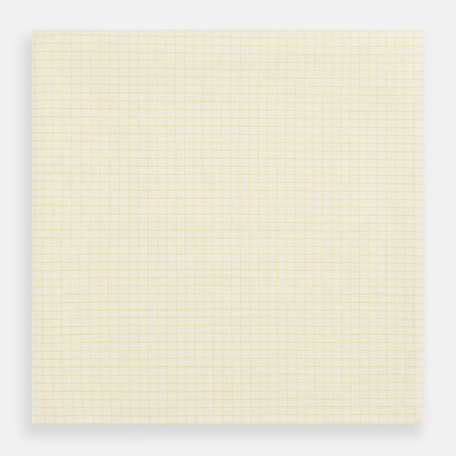 Yellow Graph Check Handkerchief