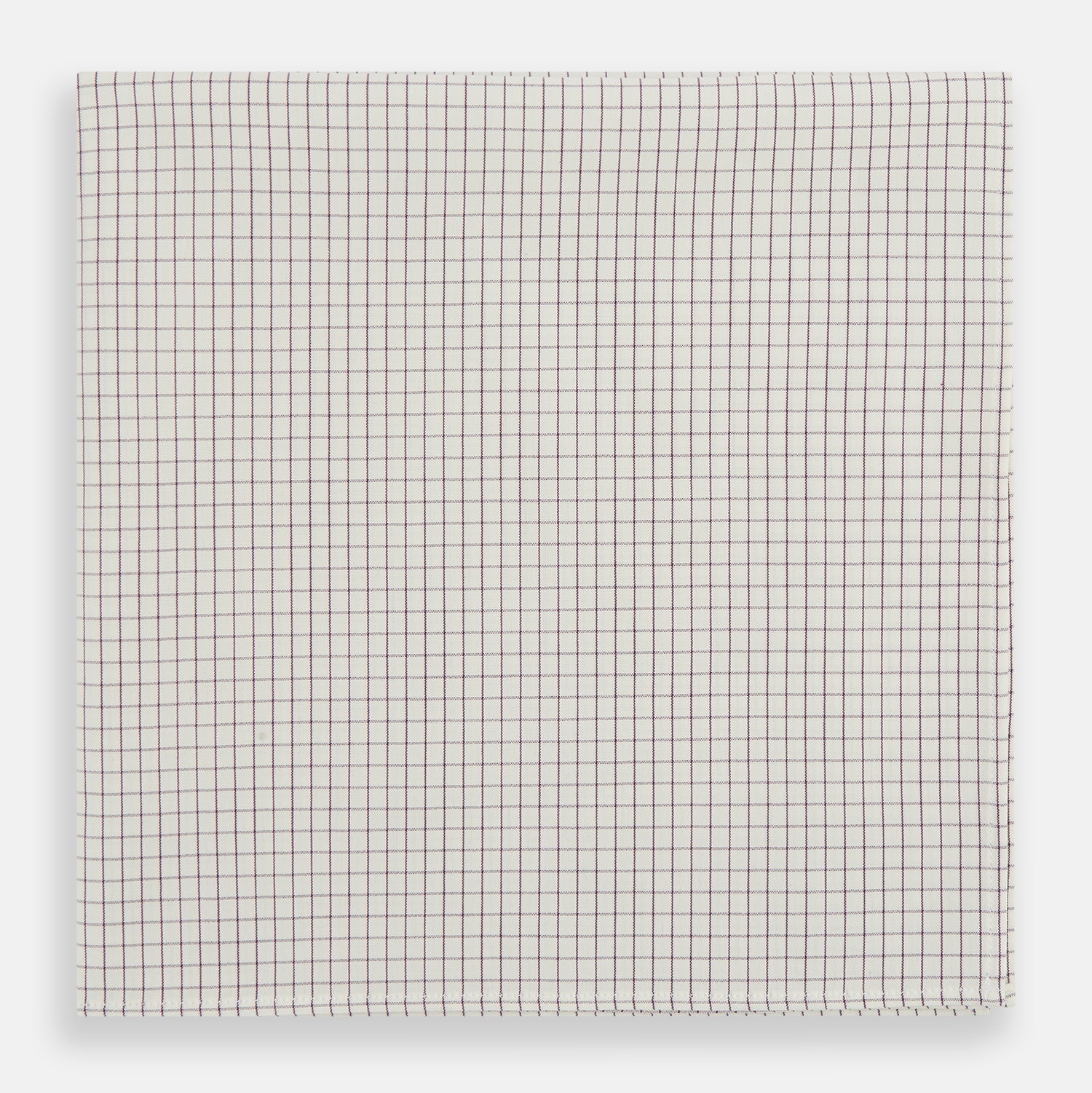 Purple Graph Check Handkerchief