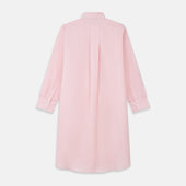 Pink Piped End On End Cotton Nightshirt
