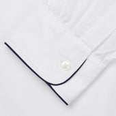 Piped Cotton Nightshirt