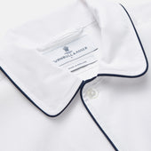 Piped Cotton Nightshirt