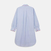 Piped End On End Cotton Nightshirt