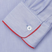 Piped End On End Cotton Nightshirt